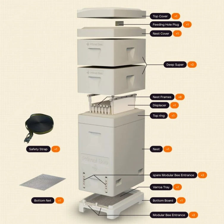 Primal Bee Hive Deep Kit