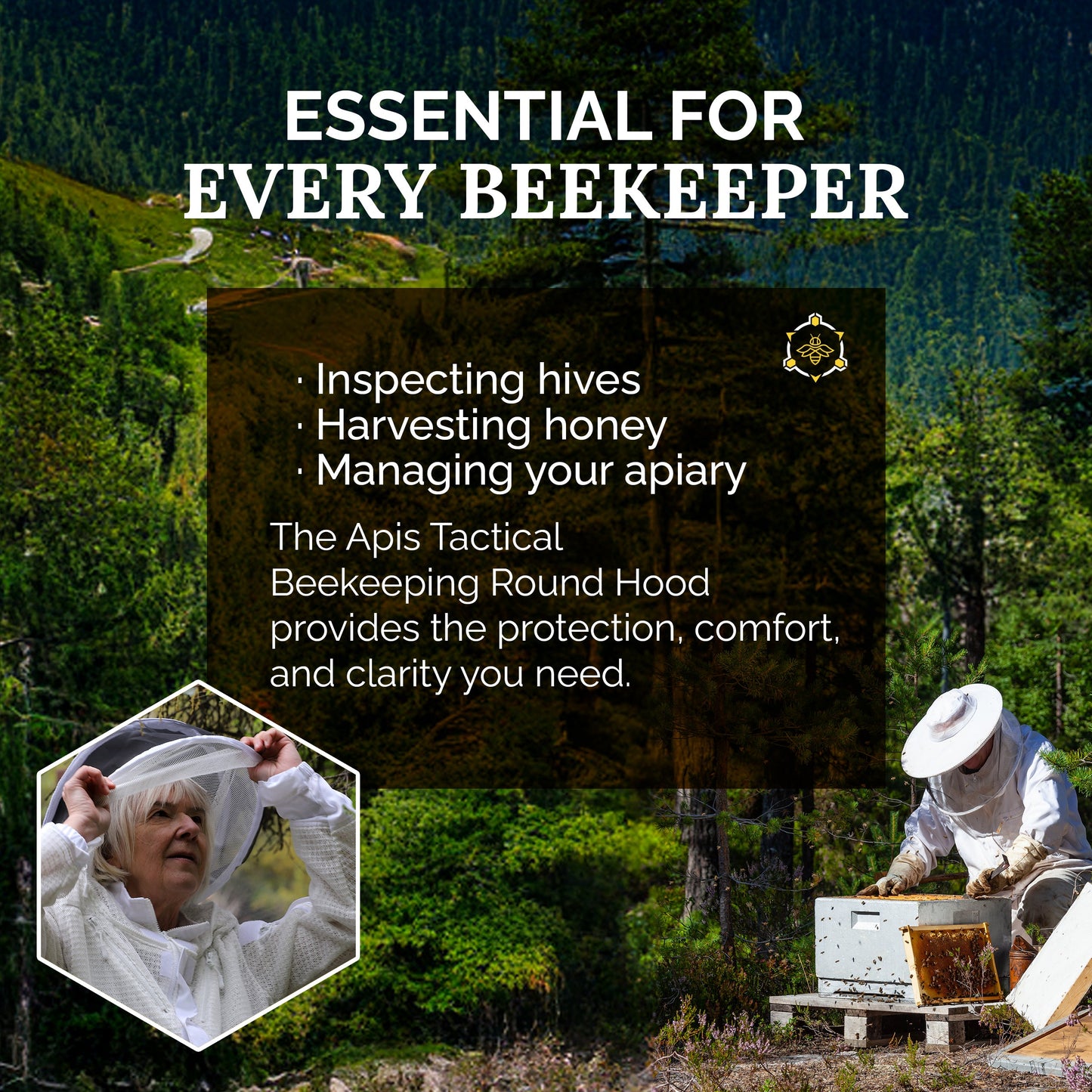 Beekeeping Round Hood