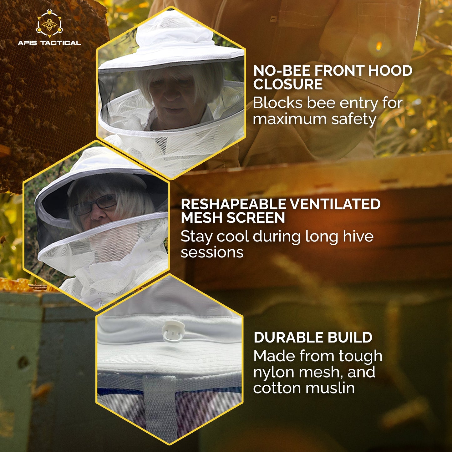 Beekeeping Round Hood